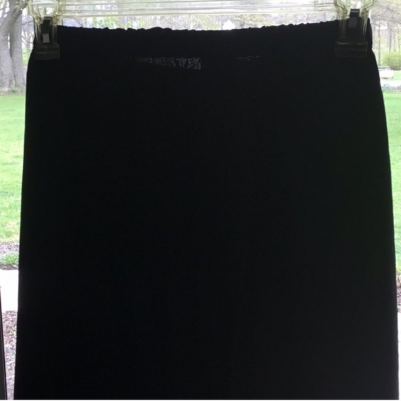 METROPOLITAN pull-on wide leg black summer pants - Picture 6 of 7